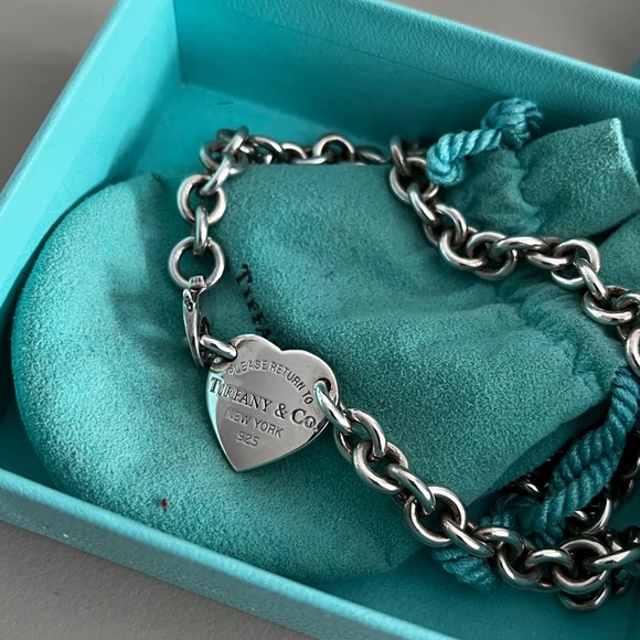 Tiffany & Co. Jewelry - Tiffany & Co. Return to Tiffany Heart Tag Necklace in Sterling Silver - Choker